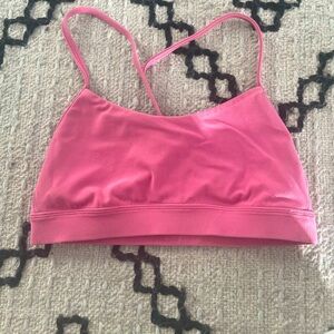 Lululemon Flow Y Bra, Pink, Size 2